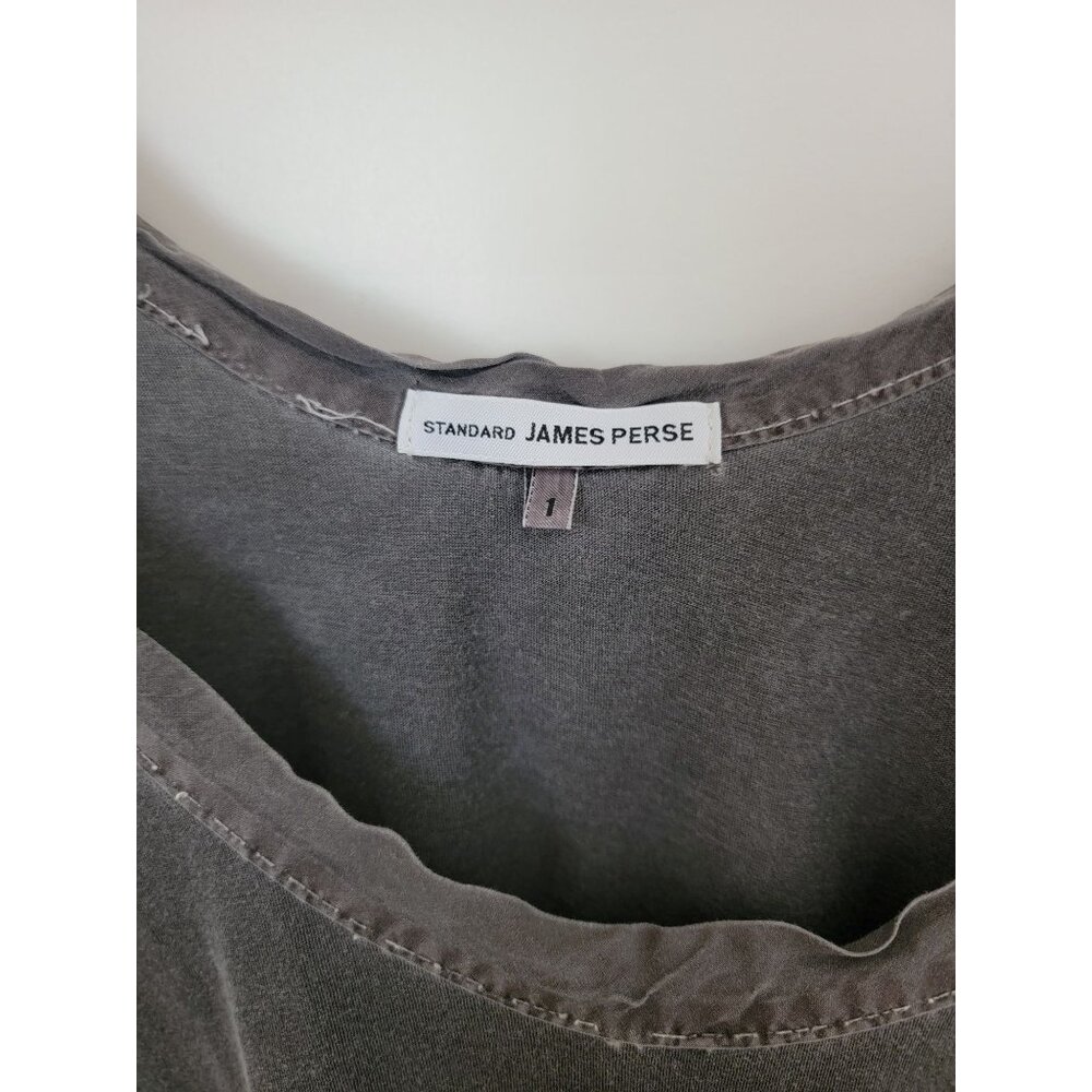 James Perse Standard Womens Sleeveless Grey Supima Cotton Mini Tank Dress Size 1 - Picture 4 of 9